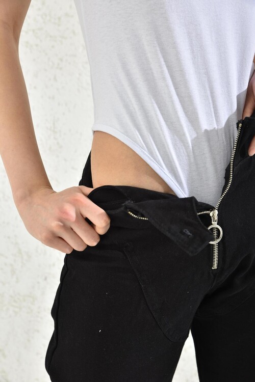 White Thick Strap Snap Fastener Body