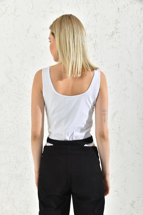 White Thick Strap Snap Fastener Body