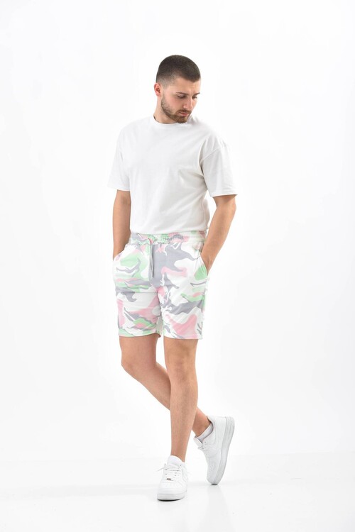 Ecru Tie Dye Shorts