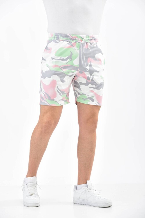 Ecru Tie Dye Shorts