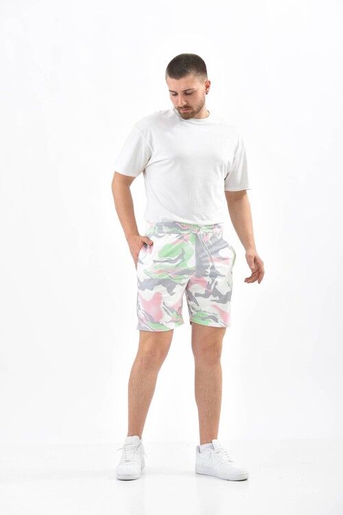 Ecru Tie Dye Shorts