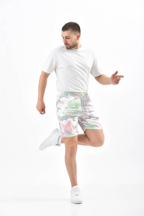 Ecru Tie Dye Shorts