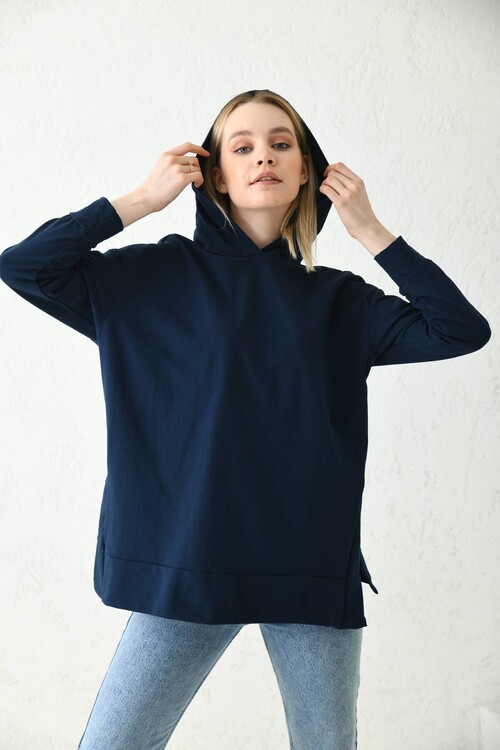 Dark shop blue sweatshirt