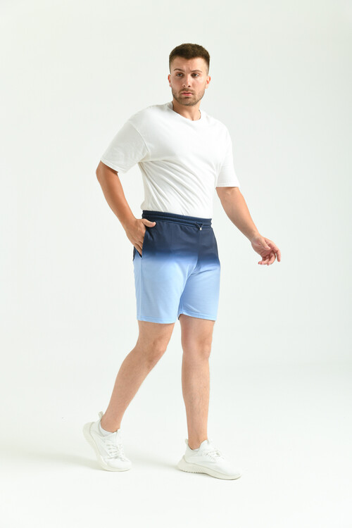 Mavi Regular Fit Cep Detaylı Şort