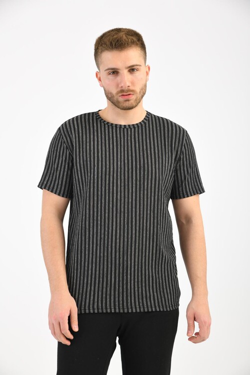 Black Crew Neck Short Sleeve T-Shirt