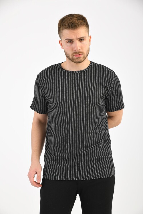 Black Crew Neck Short Sleeve T-Shirt
