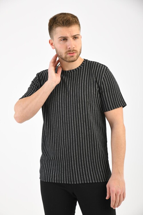 Black Crew Neck Short Sleeve T-Shirt