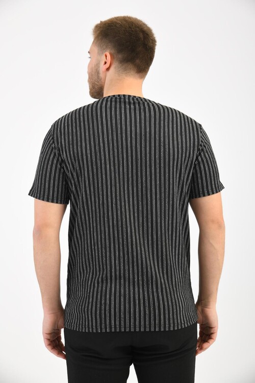 Black Crew Neck Short Sleeve T-Shirt