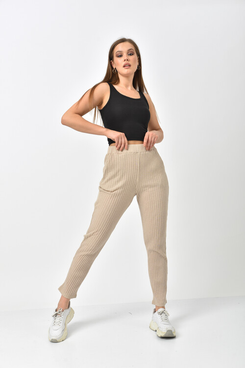 Black Knitted Strap Bustier