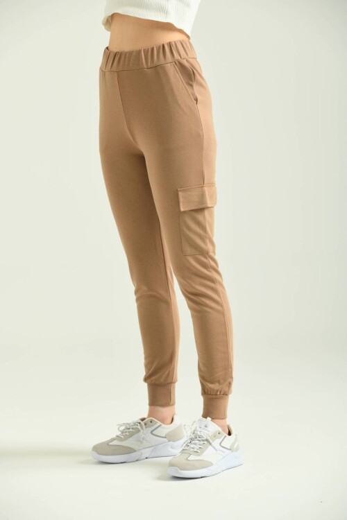 Mink Basic Pocket Detailed Knitted Sweatpants