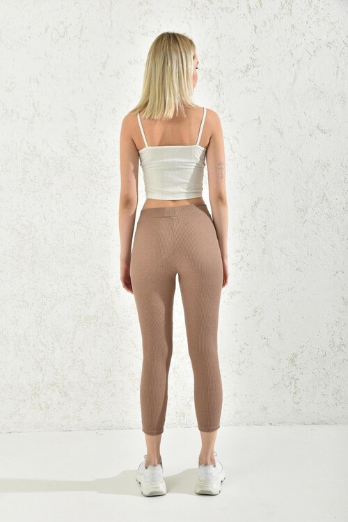 Mink High Waist Elastic Leggings