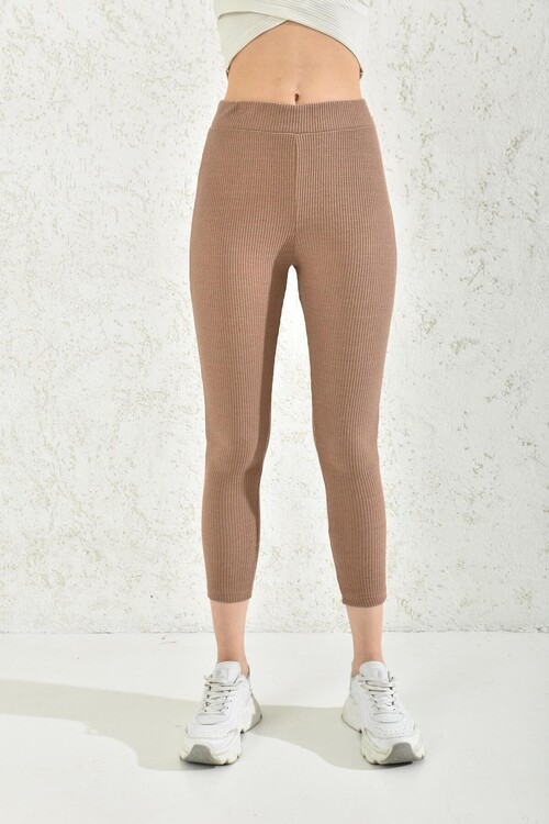 Mink High Waist Elastic Leggings