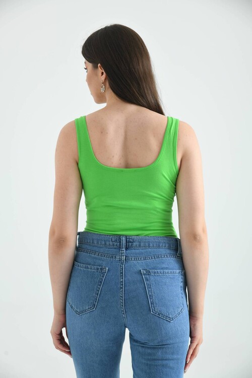 Green Thick Strap Snap Fastener Body