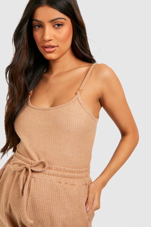 Annelere Özel Sütlü Kahve Kaşkorse Emzirme Alt-Üst Set