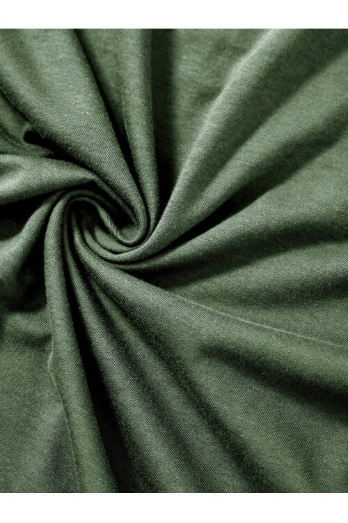 Haki Aslan Baskılı %100 Pamuk Erkek T-Shirt