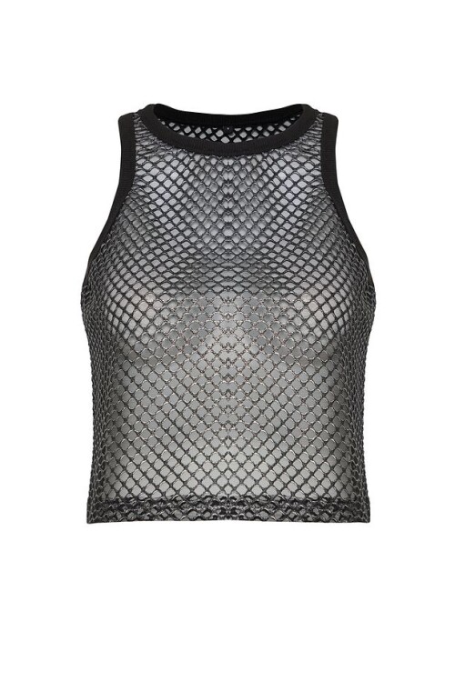 Siyah File Detaylı Vücuda Oturan Örme Atlet