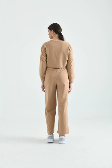 Light Brown Knitted Bottom-Top Set