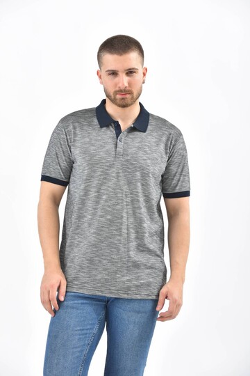 Gray Polo Neck T-Shirt