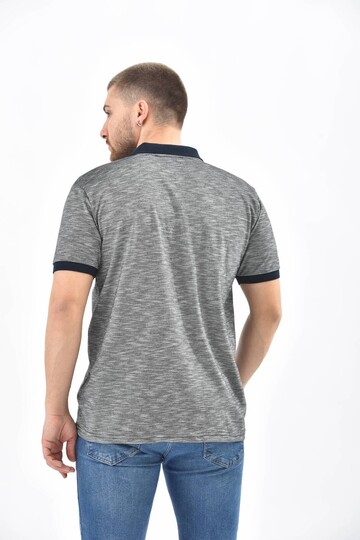 Gray Polo Neck T-Shirt