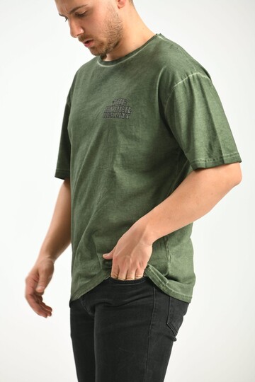 Haki Baskılı Relaxed Fit T-Shirt