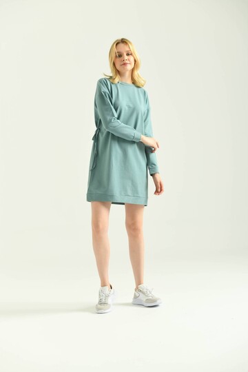 Mint Tie Detailed Sweat Dress