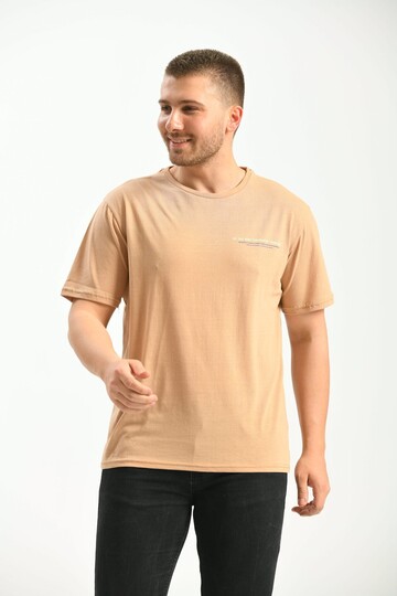 Taş Regular Fit Baskılı %100 Pamuklu T-Shirt 