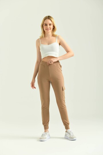 Mink Basic Pocket Detailed Knitted Sweatpants